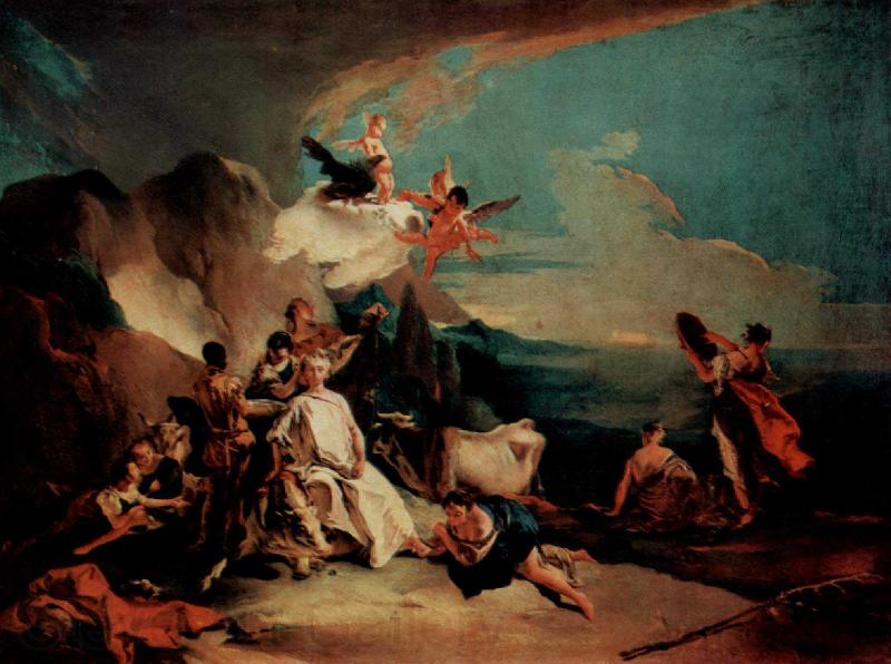 Giovanni Battista Tiepolo Der Raub der Europa Norge oil painting art